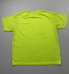 Batman Shirt Mens XL Neon Yellow Dripping Logo Graphic Tee DC Comics Superhero