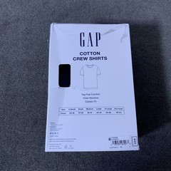 Gap Men’s 3-Pack Undershirts Small S Cotton Crew Neck Classic-Fit Black T-Shirt