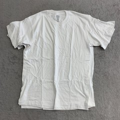 Kirkland Signature Men’s XL White Crewneck T-Shirts 3-Pack 100% Cotton H2034