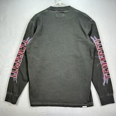 Tenaciti Crewneck T-Shirt Mens Medium Black Long Sleeve Cobra Skull Streetwear