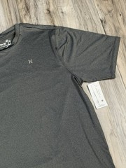 Hurley Icon Hybrid UPF 50 Short Sleeve Performance Tee Grey Mens Size Medium NEW