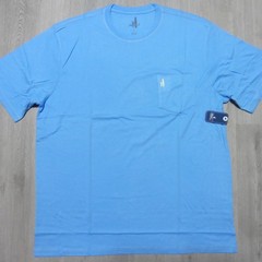 JOHNNIE O Mens L LARGE T SHIRT MALIBLU PALM PARADISE GOLF AQUA DALE 2.0 TEE