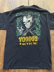 Y2K Voodoo Tactical Skull Crosshairs Rifles Gear Graphic Promo T-Shirt Size Med