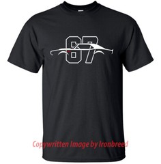 1967 CAMARO SS T-Shirt Muscle Car Silhouette RS 1st Gen 67 302 327 350 396