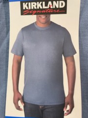 KIRKLAND MEN’S PERUVIAN PIMA COTTON TEE T-SHIRT(DUSTY BLUE SMALL)NWT