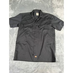Men’s Black Dickies Short Sleeve Work Shirt Size M – Excellent Condition