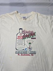 Size XL – Vintage Y2k Spring Break 2004 “Absolutely Buzzed” Florida Liquor Tee