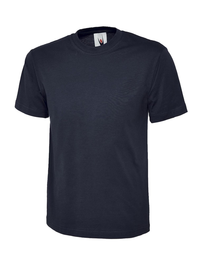 UNEEK Classic T-Shirt Plain Unisex Crew Neck 100% Cotton Mens Tee Top UC301