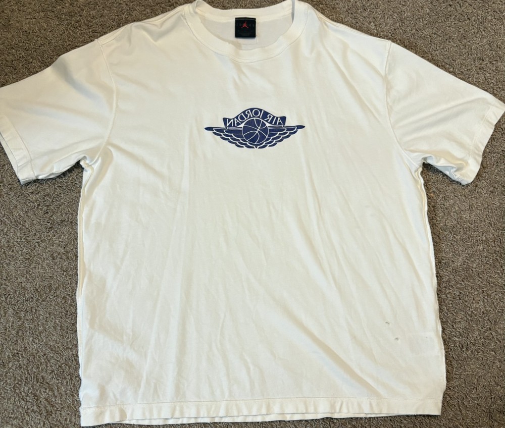 Air Jordan Men’s T-Shirt Short Sleeve Size XL White
