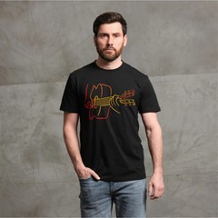 Men’s Guitarist T-shirt Guitar Player Music 3D creative tee shirt