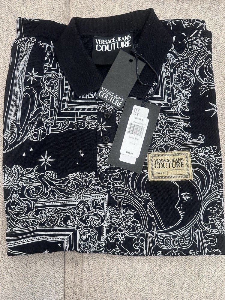 Versace Jeans Couture Black T-Shirt Size XL Men’s Authentic