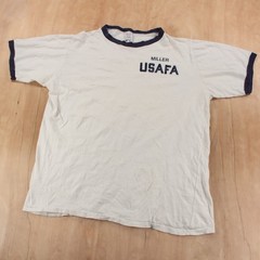 vtg 80s Champion Unites States Air Force Academy usfa ringer LARGE usa t-shirt