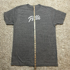 Pella Windows Doors Company Shirt Mens Large Gray Tri Blend Short Sleeve Tee USA
