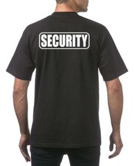 NEW MENS PRINTED SECURITY GUARD UNIFORM POLICE HEAVY WEIGHT TALL THICK T-SHIRTS