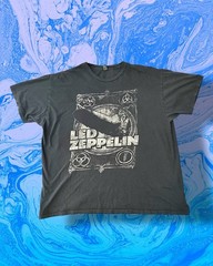LED ZEPPELIN Black Graphic Print Men’s Crew Neck Short Sleeve T-Shirt 2XL