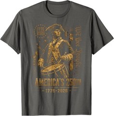America’s 250th Anniversary Revolutionary Soldiers Patriotic T-Shirt