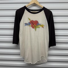 Vintage 80’s Tom Petty & Heartbreakers 3/4 Sleeve Raglan The Knits Band Size M