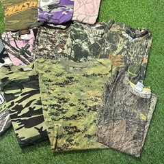 VTG Realtree Mossy Oak Camouflage T-Shirt Men’s Mixed Size Lot of 12 Hunting 90s