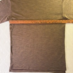 VTG Jhane Barnes 100% Silk Shirt Mens M Brown Textured Knit Short Sleeve Tee