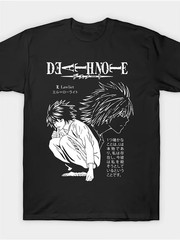 Men’s 100% Cotton Anime Ninja Anime Manga Graphic T-Shirt – Death Note Inspired
