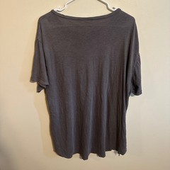 American Eagle T-Shirt Mens XL Gray Pocket Tee Cotton Slub Short Sleeve Casual