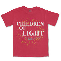 Children of Light Shirt Christian Shirts for Men Graphic Bible Verse T Shirt