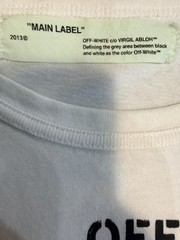 Off-White T-Shirt Tee Spray Diagonal Lines Men’s Size S Mirror 2013 Long Sleeve