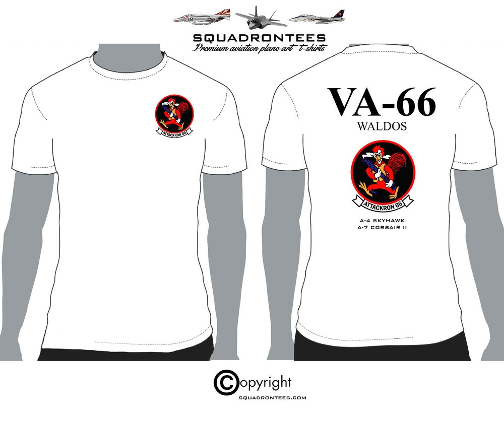 VA-66 Waldos Squadron T-Shirt – USN Licensed Product