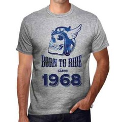 Men’s Graphic T-Shirt Born To Ride Since 1968 56th Birthday Anniversary 56 Year