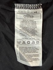 Adidas Shirt Mens Large Orange Black Colorblock Logo Graphic Sports Tee