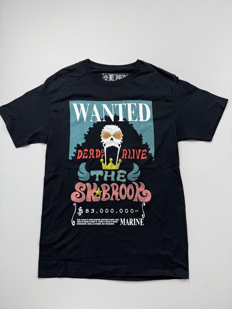 Ripple Junction Shirt Mens Small Black One Piece Brook Wanted Graphic Tee Anime