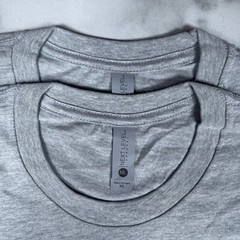 Lot of 2 Next Level Unisex Premium Gray TShirts Plain Super Soft US Size XS