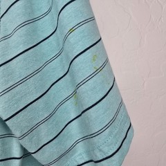 Greg Norman for Tasso Elba Five Iron Striped T-Shirt Light Blue Size XL