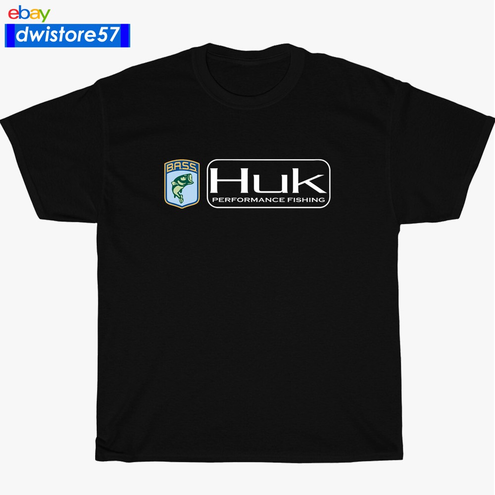 New Shirt HUK Performance Fishing Logo Black/Navy/White/Grey Men’s T-Shirt S-5XL