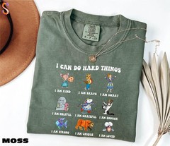 I Can Do Hard Things Shirt, Children’s Book Characters Tee, Believe In Yourself