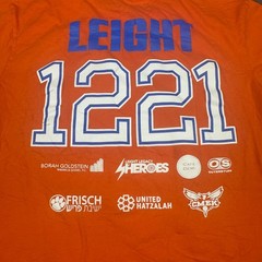 LAT Apparel Mens Leight Legacy Heroes Graphic T-Shirt Size L Orange Short Sleeve
