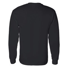 Gildan – Long Sleeve T-Shirt 6 Pack 100% Heavy cotton Crew Neck Black Color Tee