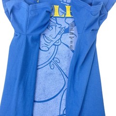 Disney Hercules T-shirt Size XXL The Muscle Blue Large Front Print Yellow White