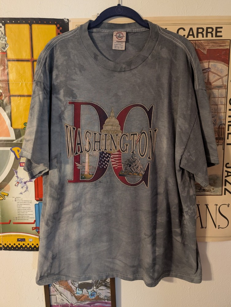 Vintage Washington DC Graphic Shirt Size Men’s Large/XL Custom Dyed