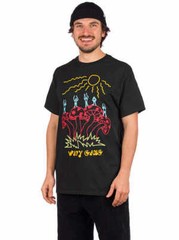 A-Lab Mens Wavy Gang Black T-Shirt New S, M, L, XL, 2XL