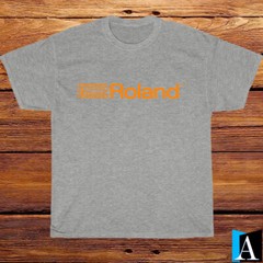Shirt Roland Drums Guitar Music Logo Popular Black/White/Grey/Navy T-Shirt S-5XL