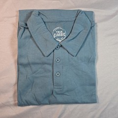 True Classic Polo Med (3 pack) Light Heathered Blue, Turquoise, Heathered Purple