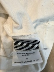 Off-White T-Shirt Tee Spray Diagonal Lines Men’s Size S Mirror 2013 Long Sleeve