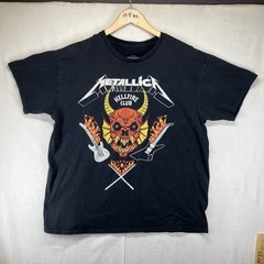 Stranger Things X Metallica Size M 100% Cotton Black Shirt Hellfire Club