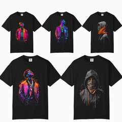Neon Hip-Hop Graphic T-Shirt, Comfort Colors T Shirt, Unisex Streetwear Tee