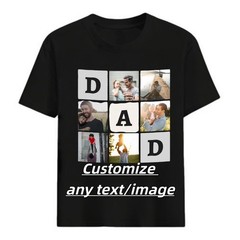 Personalized Printed Name Picture Tshirt Unique Father’s Day Present For Father