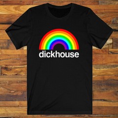 DICKHOUSE Dick House Funny Humor Parody Men’s Black T-Shirt S-5XL