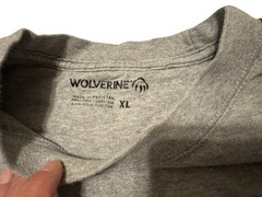 Wolverine Men’s Short Sleeve Chest Pocketed T Shirt Pleated Waist Gray Size XL