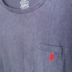 Polo Ralph Lauren Mens Size XL Navy Blue Red Pony Crew Neck Long Sleeve T-Shirt