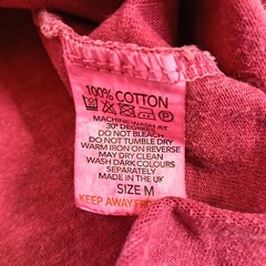 Illicit Bloc IB Sportswear Mens Medium T-Shirt Washed Magenta 300GSM 100% Cotton